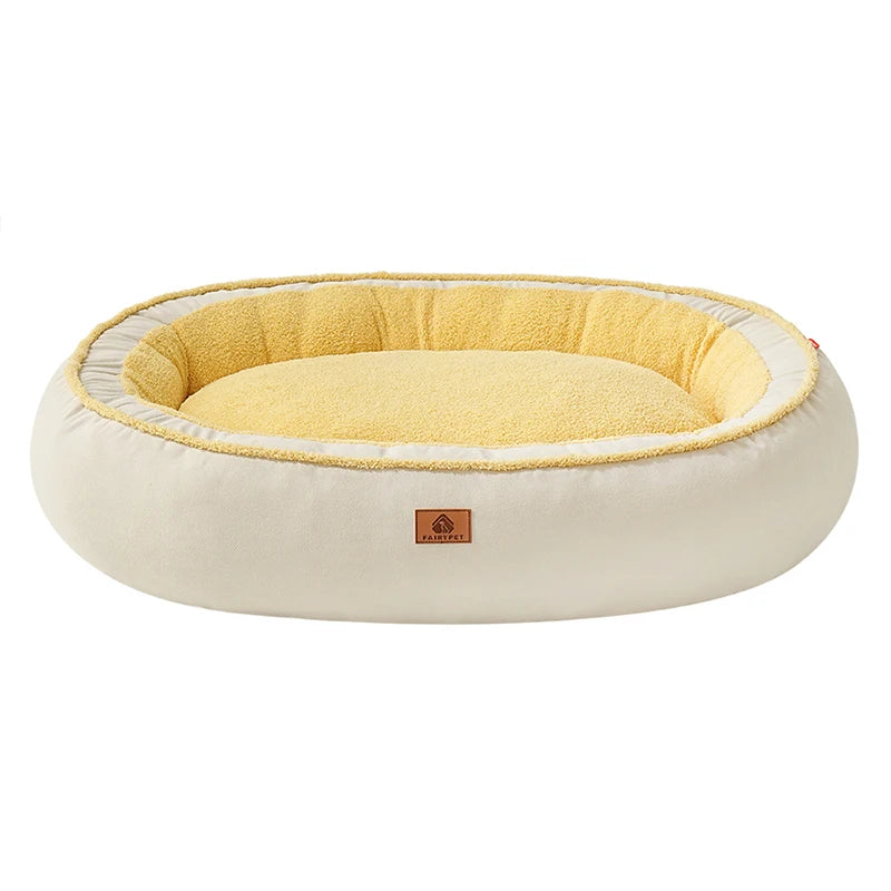 Fluffy Fleece Dog Bed | Removable Zipper Cover | Washable | 3 Sizes