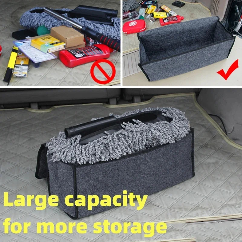 Foldable Car Boot Organiser – Large Felt Storage Bag for Tools & Accessories