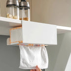 Hanging Paper Towel Holder – No-Drill, Cabinet Door, Space-Saving