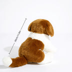 Lifelike St. Bernard Puppy Plush Stuffed Toy | 30cm | PP Cotton | CE Certified