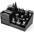 Men's Countertop Organiser – Perfume, Cologne & Grooming Storage Box, Black