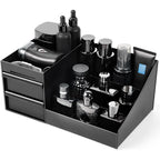 Men's Countertop Organiser – Perfume, Cologne & Grooming Storage Box, Black