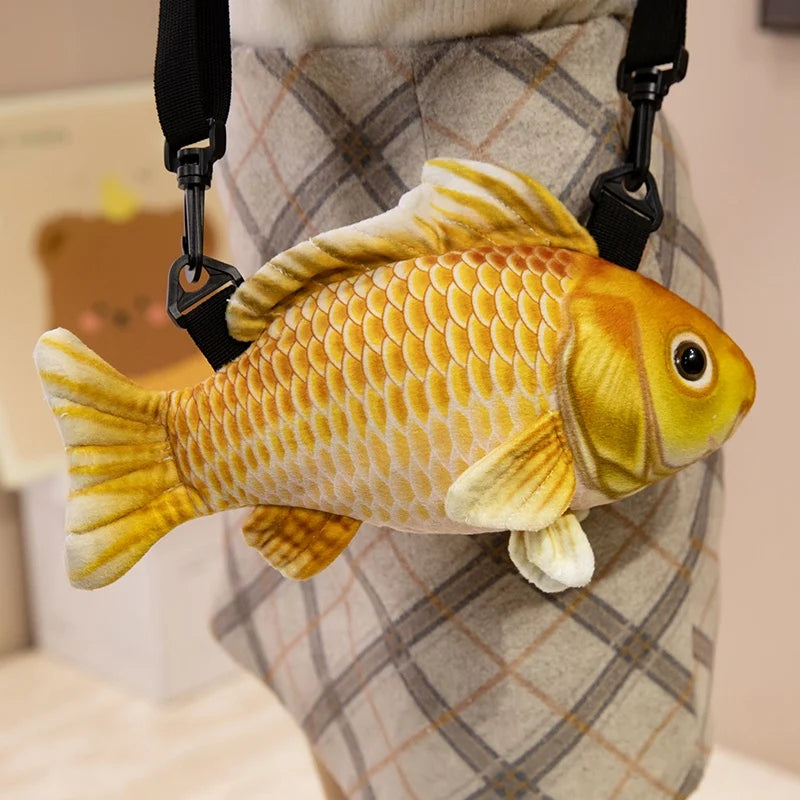 Fish Plush Crossbody Bag, 30cm, Styles A–C | BHH Living