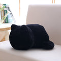 Shadow Cat Back-Facing Plush Cushion | Ultra-Soft Solid Coat | Curled Tail | 3 Colours | 33cm