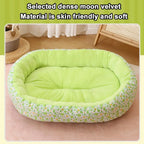 Sofa-Style Pet Bed | Breathable Cotton Blend | Dogs & Cats | 2 Sizes | 3 Colours