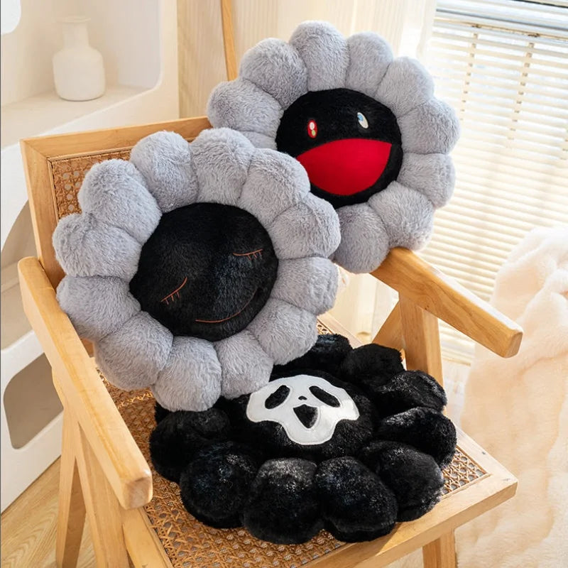 Floral Plush Cushion Pillow | PP Cotton Fill | 3 Designs | 40×40cm