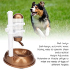 Height-Adjustable Pet Water Dispenser & Food Bowl – Automatic, Detachable, Anti-Slip
