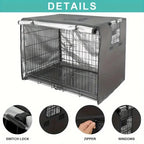 Waterproof Dog Crate Cover with Mesh Window – Dustproof, Indoor & Outdoor, 5 Sizes