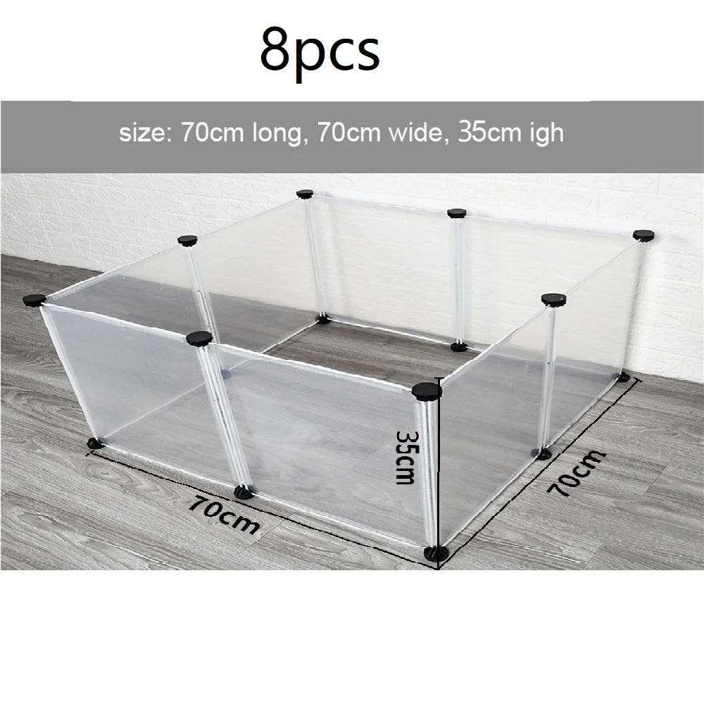 DIY Modular Pet Playpen & Fence – Foldable, 6, 8 or 10 Panels, for Dogs, Cats & Small Pets