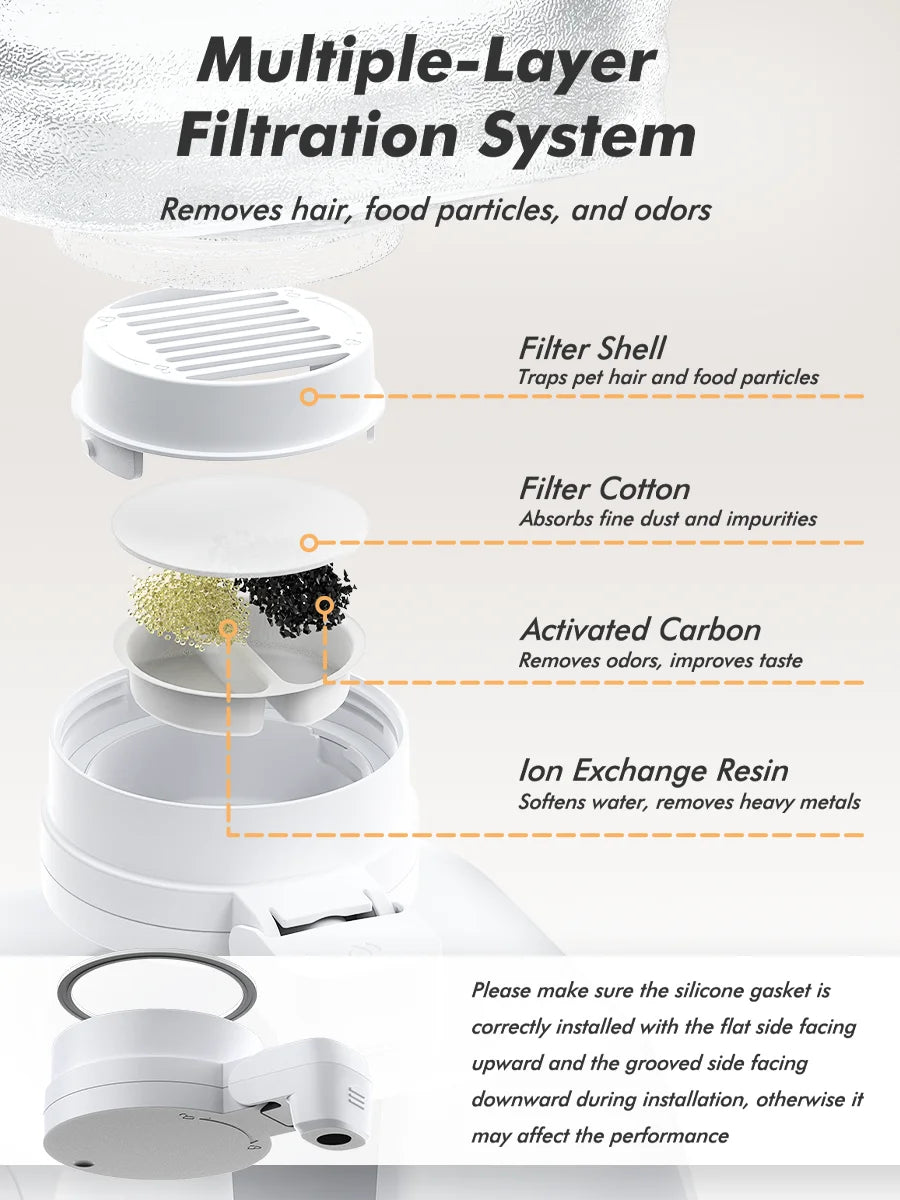8L Gravity Pet Water Dispenser | Stainless Steel | Patented Leak-Free Faucet