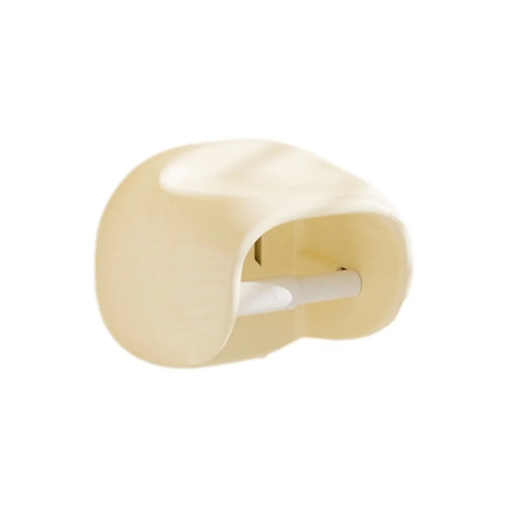No-Drill Vintage Toilet Paper Box Holder – Wall-Mounted Waterproof PET Dispenser