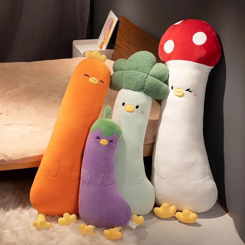 Vegetable Chicken Plush Pillow – Four Playful Styles