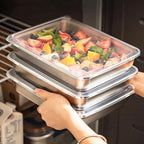 Stainless Steel Food Containers Set – 3-Piece, Leakproof, Stackable