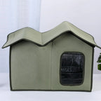 Weatherproof Outdoor Cat House – Removable Roof, All-Season Shelter for Cats & Dogs