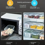 4-Piece Airtight Stackable Food Storage Container Set – Leakproof Meal Prep Boxes, Gray or Blue