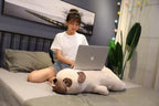 Kawaii Chubby Pug Body Pillow Plush | Cartoon Pug | Smooth Velboa Coat | Lying Prone | 2 Sizes: 50 & 60cm