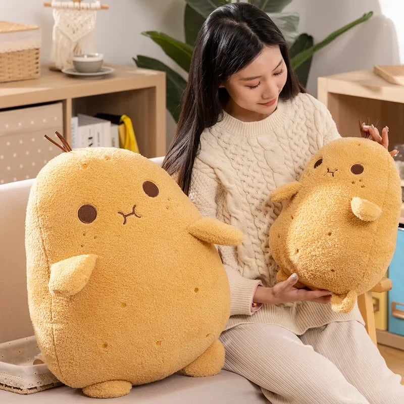 Kawaii Potato Plush Stuffed Toy | PP Cotton | Cushion & Desk Decoration | 5 Sizes