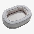 Corduroy Bolster Pet Sofa Bed | Waterproof Inner Cover | Detachable & Washable | 2 Sizes