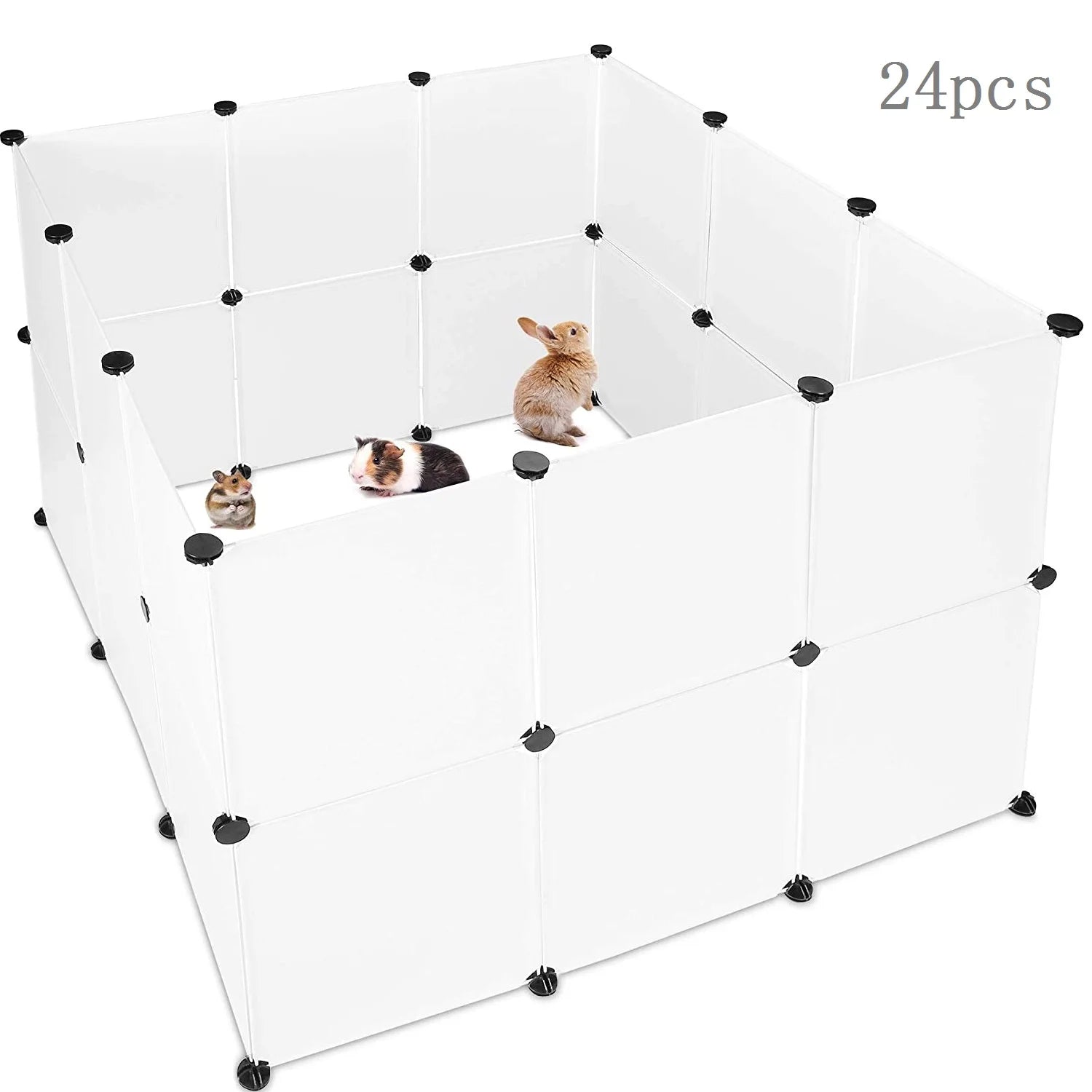 DIY Modular Pet Playpen & Fence – Foldable, 6, 8 or 10 Panels, for Dogs, Cats & Small Pets