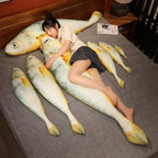 Yellow Croaker Fish Plush Pillow – Soft Stuffed Fish
