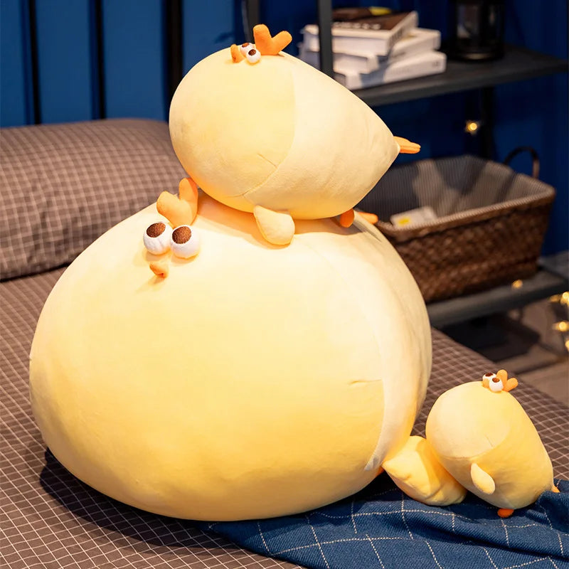 Yellow Chicken Plush Toy – Round Cartoon Stuffed Animal