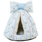 Enclosed Cave Cat Bed | Soft Fibre Pet House | Cats & Small Dogs | 3 Colours