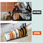 Adjustable Pot and Pan Organiser Rack – 7 or 12-Layer Kitchen Storage