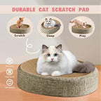 2-in-1 Oval Cat Scratching Board & Lounge Bed | Corrugated Cardboard