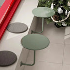 Wall-Mounted Round Floating Side Table | Iron | 6 Colours | Space-Saving