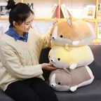 Kawaii Corgi Plush Pillow | Chubby Lying Pose | PP Cotton | 30cm | 3 Colours
