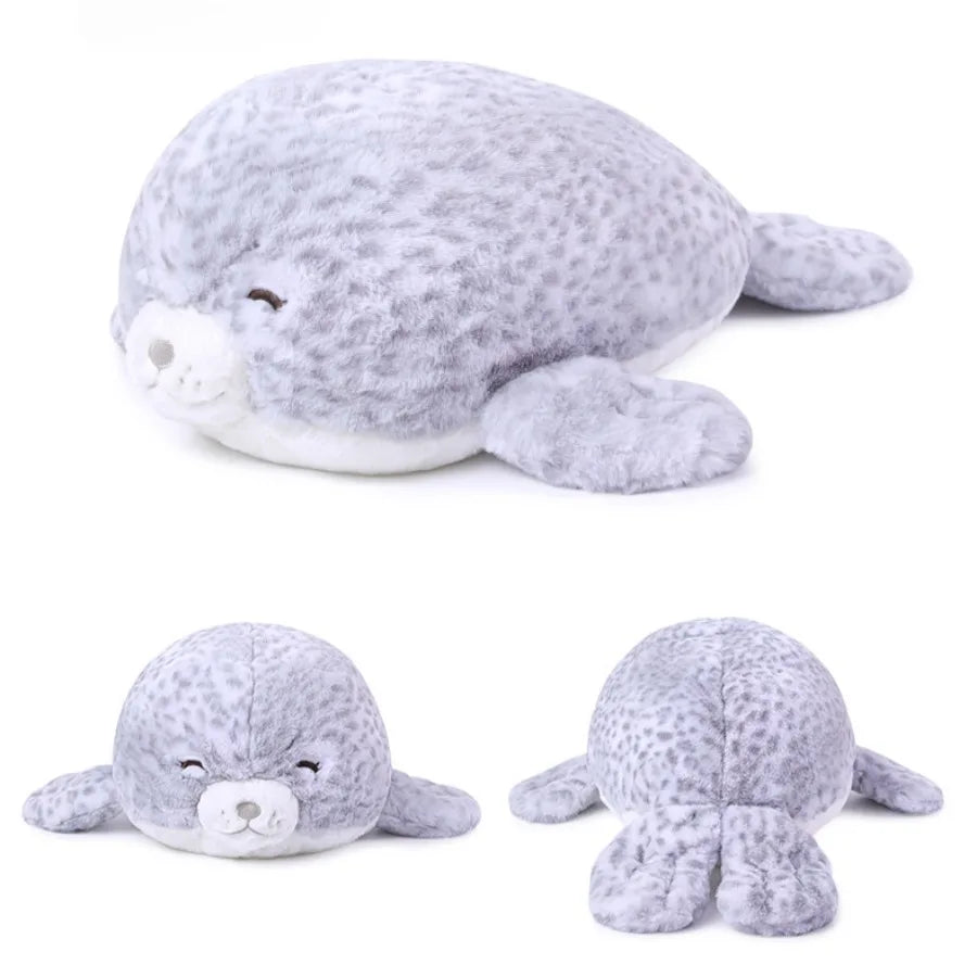 Sea Life Plush Pillow, Seal, Shark or Dolphin, 28cm | BHH Living