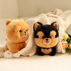 Lifelike Japanese Puppy Plush Stuffed Toy | 8 Breed-Inspired Styles | Lucky Charm Collar