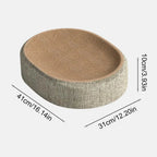 2-in-1 Oval Cat Scratching Board & Lounge Bed | Corrugated Cardboard