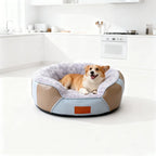 Thickened Insulated Round Cat Bed | Premium Plush | Deep Cushion | 2 Sizes | Pink, Purple, Coffee