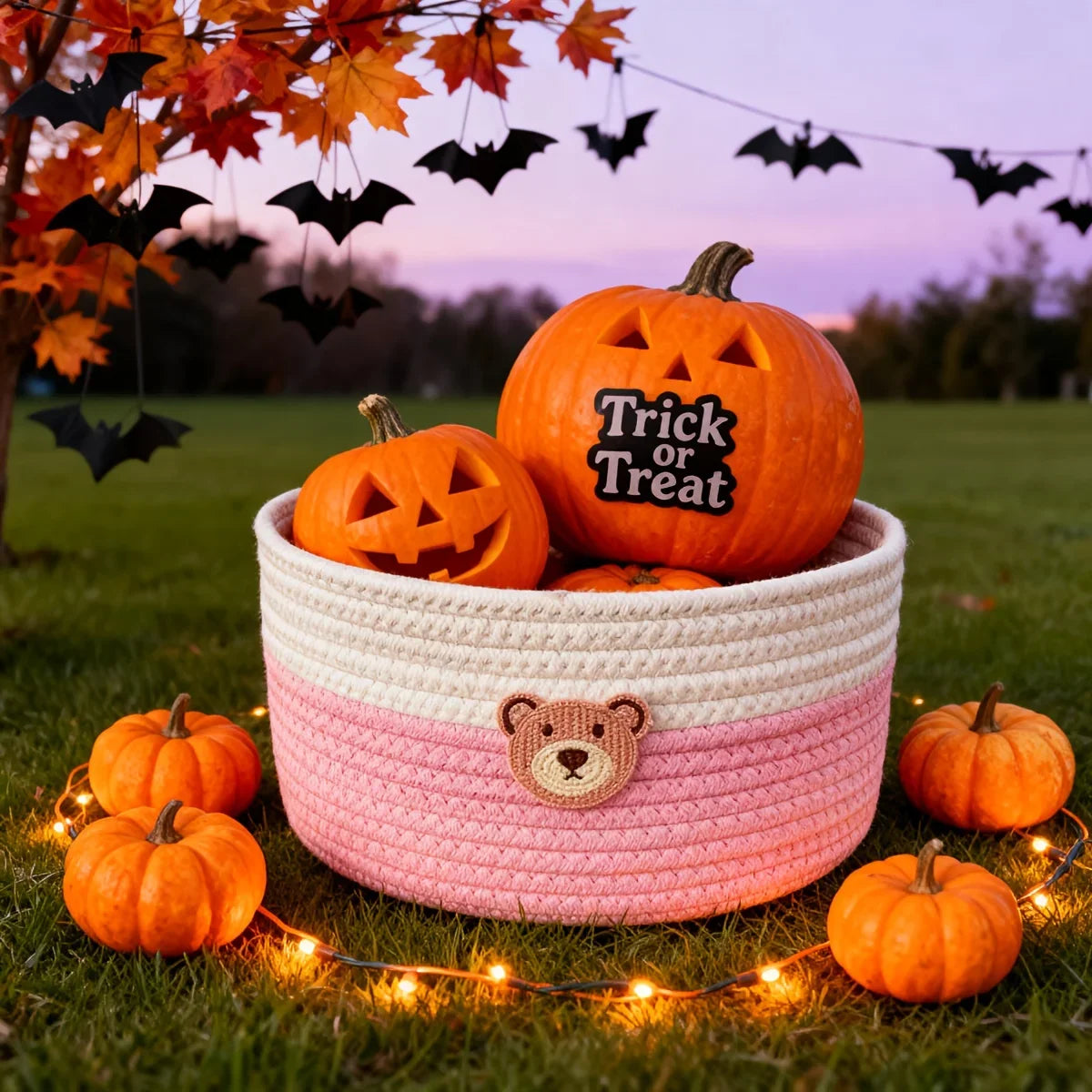 Bear Fabric Storage Basket for Toys, Clothes & Home Decor