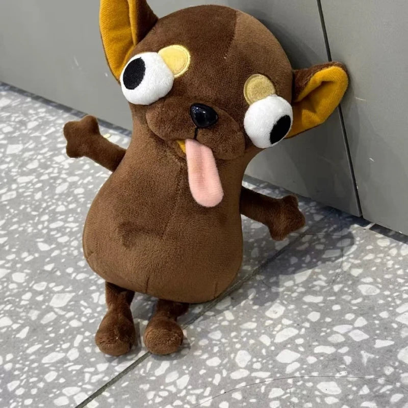 Chihuahua Gremlin Plush Stuffed Toy | Googly Eyes & Dangling Tongue | Novelty Gag Gift | 3 Colours | 20cm