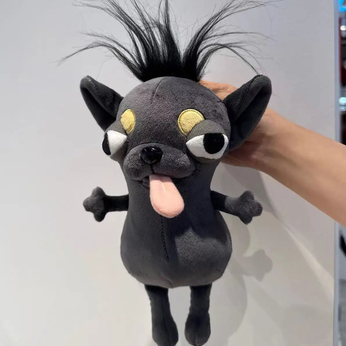 Chihuahua Gremlin Plush Stuffed Toy | Googly Eyes & Dangling Tongue | Novelty Gag Gift | 3 Colours | 20cm