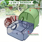 Portable Breathable Pet Pen with Tunnel – Indoor & Outdoor Enclosure
