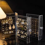 Clear Plastic Jewellery Display Case with Drawers – Earrings, Necklaces & Accessories