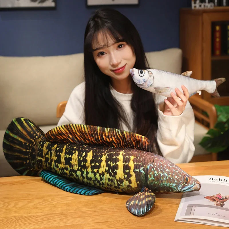 Fish Plush Pillow, Styles A–H, 40–100cm | BHH Living