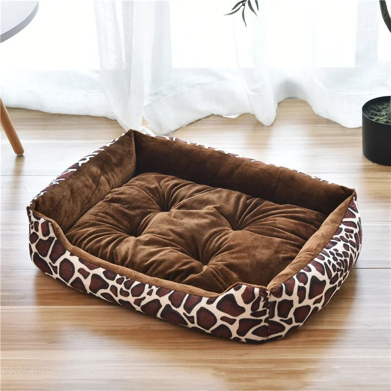 Striped Corduroy Calming Pet Cushion Bed | Breathable Fiber Fill | Hand Wash | 3 Sizes | 2 Styles