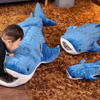 Shark Plush Pillow, Blue, Gray or Pink, 55–125cm | BHH Living