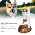 Height-Adjustable Pet Water Dispenser & Food Bowl – Automatic, Detachable, Anti-Slip