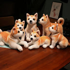 Lifelike Shiba Inu Plush Stuffed Toy | 6 Styles | Simulation Coat | Multiple Poses | Some with Collar & Bell | 25–30cm