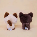 Kawaii Blob Cat Plush Desk Companion | Round Compact Body | Oversized Embroidered Eyes | 3 Coat Colours | 18cm