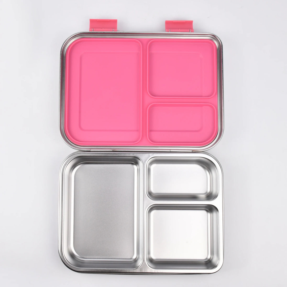 Stainless Steel Bento Lunch Box – 3-Compartment, 1000ml