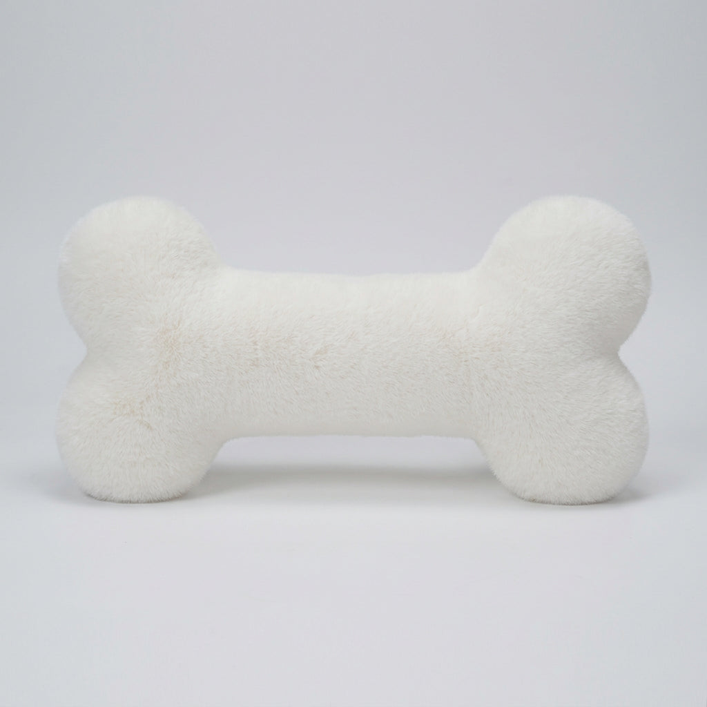 Bone-Shaped Plush – Fluffy Pillow or Mini Pendant