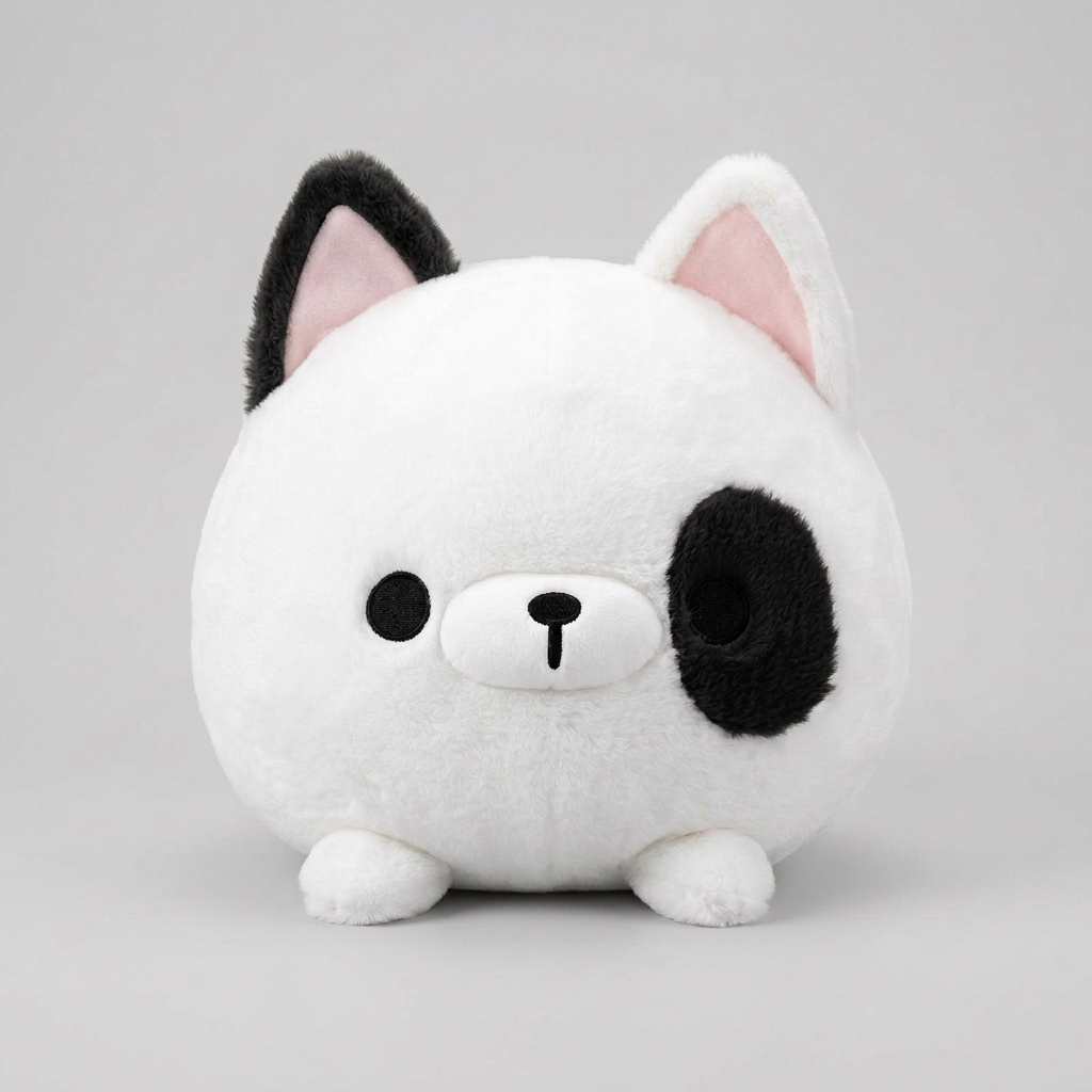 Kawaii Round Dog Hug Pillow Plush | 4 Styles | Sofa Cushion | 2 Sizes: 30 & 40cm