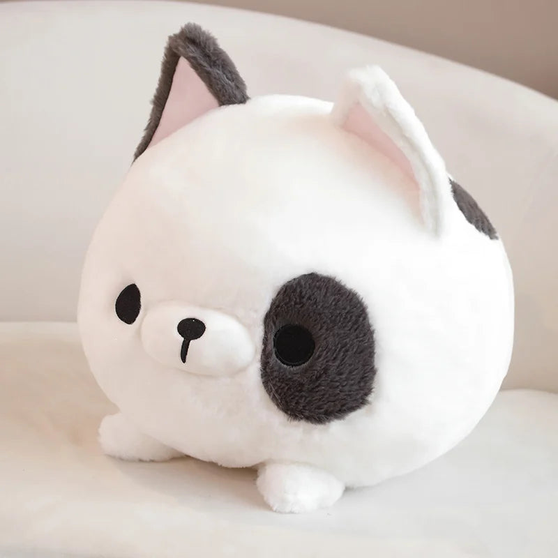 Kawaii Round Dog Hug Pillow Plush | 4 Styles | Sofa Cushion | 2 Sizes: 30 & 40cm