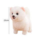 Lifelike Pomeranian Plush Stuffed Toy | Standing Pose | 3 Coat Styles | Simulation Plush | 26cm